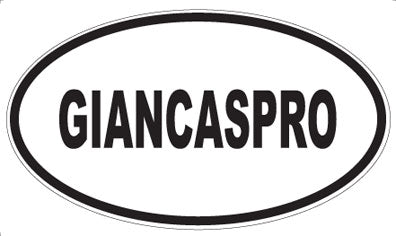GIANCASPRO - Oval Sticker