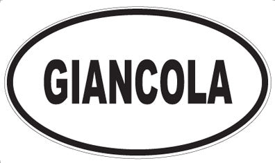 GIANCOLA - Oval Sticker