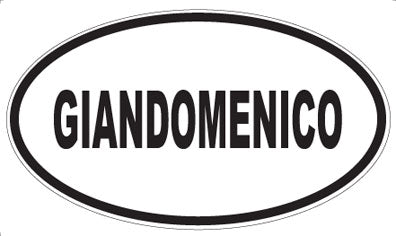 GIANDOMENICO - Oval Sticker