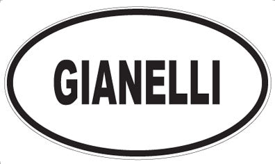GIANELLI - Oval Sticker