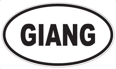 GIANG - Oval Sticker
