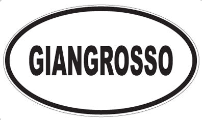GIANGROSSO - Oval Magnet