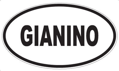 GIANINO - Oval Sticker