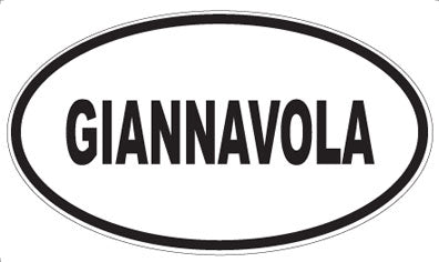 GIANNAVOLA - Oval Sticker