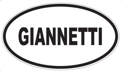 GIANNETTI - Oval Sticker