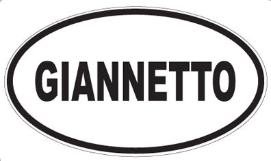 GIANNETTO - Oval Sticker