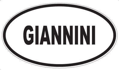 GIANNINI - Oval Sticker