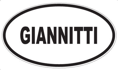 GIANNITTI - Oval Magnet