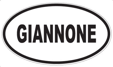 GIANNONE - Oval Sticker