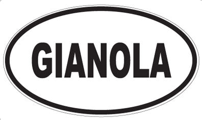 GIANOLA - Oval Sticker