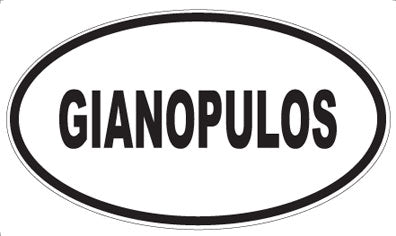 GIANOPULOS - Oval Magnet
