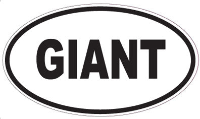 GIANT - Oval Sticker