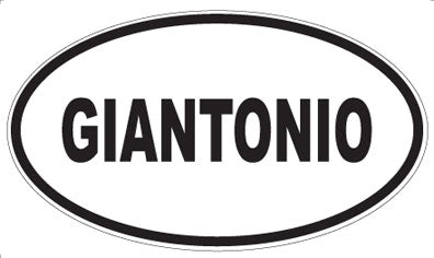 GIANTONIO - Oval Sticker