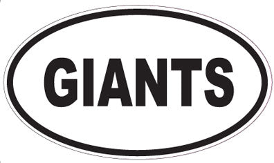 GIANTS - Oval Sticker
