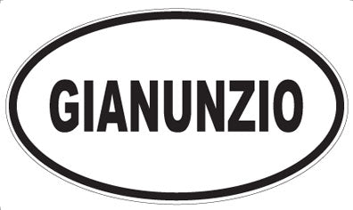 GIANUNZIO - Oval Sticker