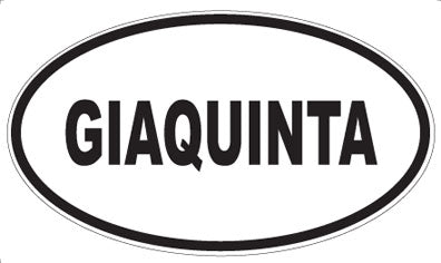 GIAQUINTA - Oval Sticker