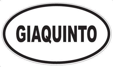 GIAQUINTO - Oval Sticker