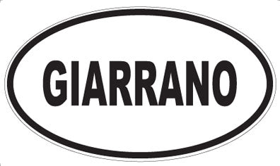GIARRANO - Oval Sticker