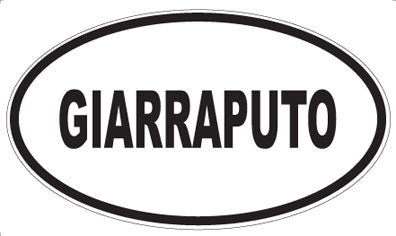 GIARRAPUTO - Oval Sticker