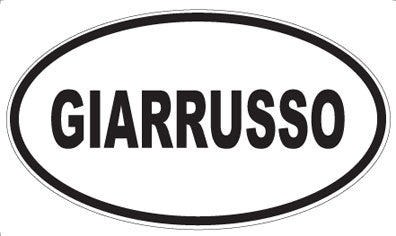 GIARRUSSO - Oval Sticker