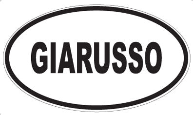 GIARUSSO - Oval Sticker