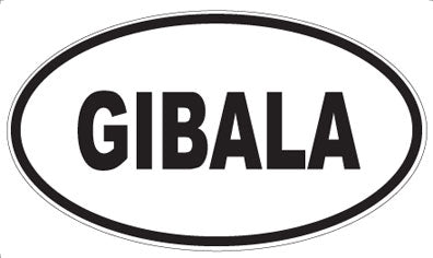 GIBALA - Oval Magnet