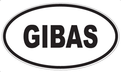 GIBAS - Oval Sticker