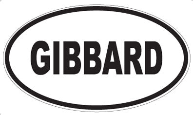 GIBBARD - Oval Magnet