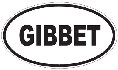 GIBBET - Oval Sticker