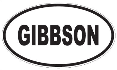 GIBBSON - Oval Magnet