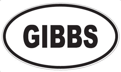 GIBBS - Oval Magnet