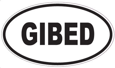 GIBED - Oval Magnet