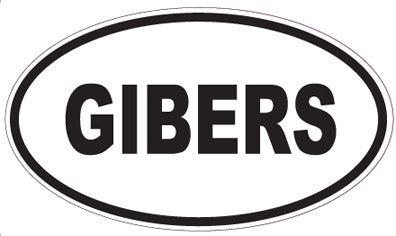 GIBERS - Oval Sticker