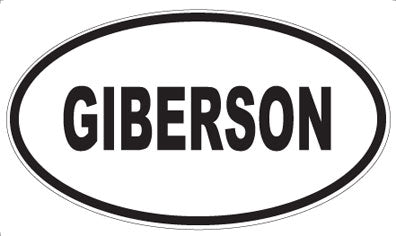 GIBERSON - Oval Magnet