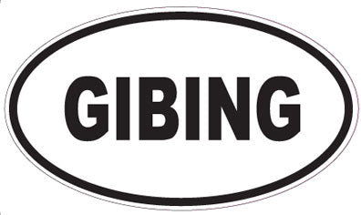 GIBING - Oval Sticker