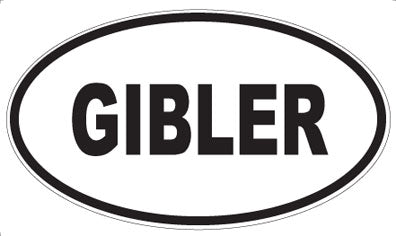 GIBLER - Oval Magnet