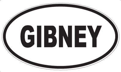 GIBNEY - Oval Magnet
