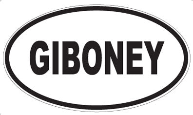 GIBONEY - Oval Magnet