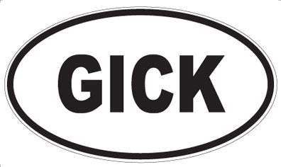 GICK - Oval Magnet