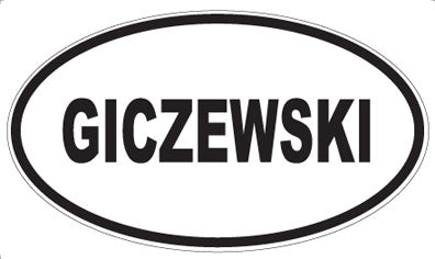GICZEWSKI - Oval Magnet