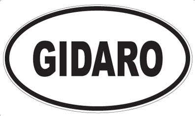 GIDARO - Oval Magnet