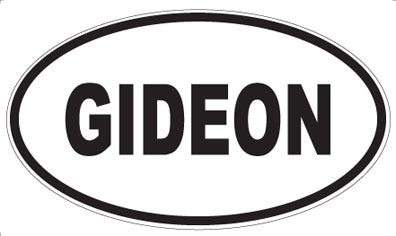 GIDEON - Oval Magnet