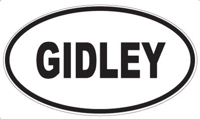 GIDLEY - Oval Magnet