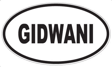 GIDWANI - Oval Magnet