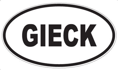 GIECK - Oval Magnet