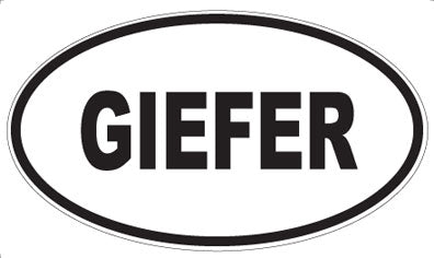 GIEFER - Oval Magnet