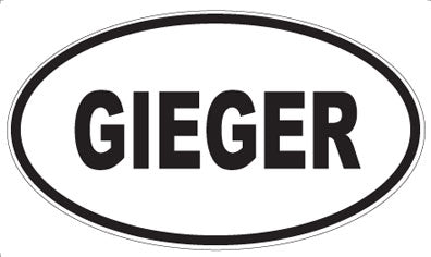 GIEGER - Oval Magnet
