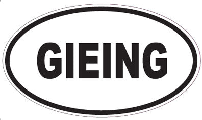 GIEING - Oval Sticker