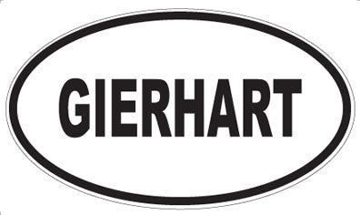 GIERHART - Oval Magnet