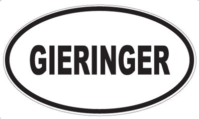 GIERINGER - Oval Magnet